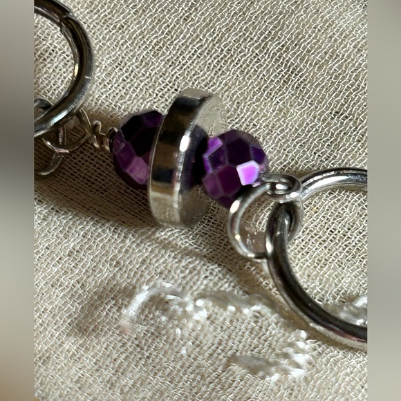 Hydrangea collection Rosary style necklace bracelet & earrings - Picture 7 of 15